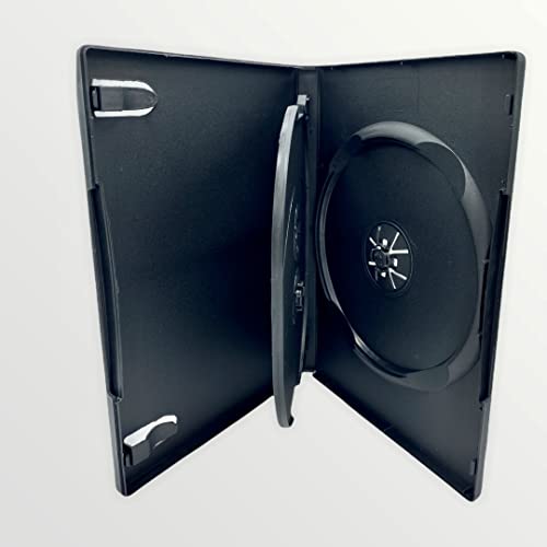 Dragon Trading® DVD-Hüllen für 3 Discs, 14 mm, Schwarz, 50 Stück von DragonTrading