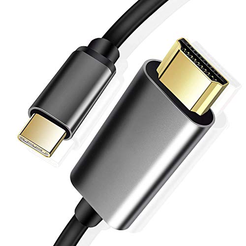 Dragon Trading USB-C-zu-HDMI-Kabeladapter, 4 K, USB Typ C auf HDMI-Kabel, Thunderbolt 3, kompatibel mit MacBook Pro 2018, iPad Pro, Samsung S9, S10, S20, Surface Book 2, Pixelbook und mehr von DragonTrading