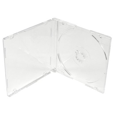 100 x schmale, transparente Jewel-Hüllen für einzelne 8-cm-CDs und DVDs. Diese Hüllen sind für Mini-Discs mit einem Durchmesser von 8 cm und Nicht für Discs in Standardgröße. von DragonTrading