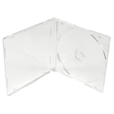 DragonTrading® CD- / DVD-Hüllen (für kleine CDs mit 8 cm Durchmesser), transparent, 5 Stück von DragonTrading