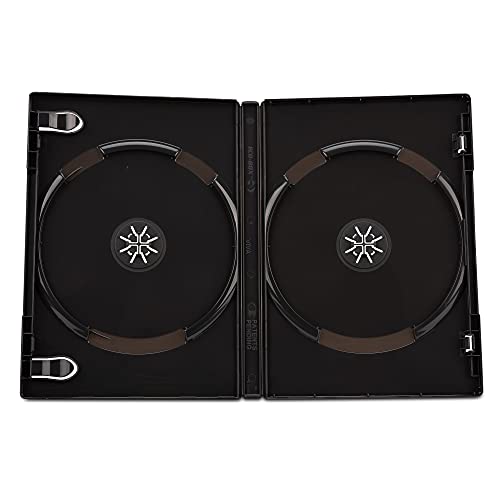DragonTrading® Doppel-DVD-Hüllen, 14 mm, Schwarz, 5 Stück von DragonTrading