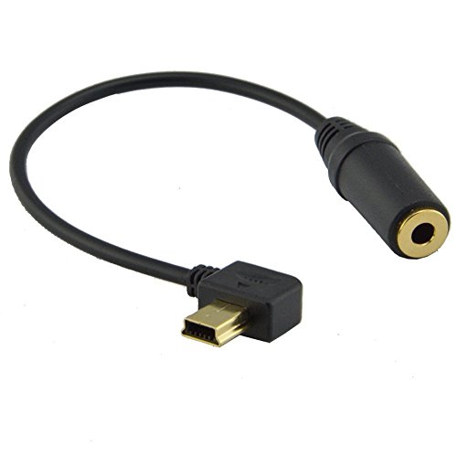 DragonTrading, 3,5-mm-Mikrofon Adapter Kabel kompatibel mit GoPro HERO3 / HERO3+ / HERO4 und andere Kameras mit 10-poligem Mini-USB-Anschluss von DragonTrading