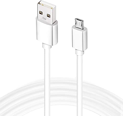 DragonTrading 3 Meter extra langes weißes Micro-Android-USB-Kabel, High-Speed-Micro-USB-Kabel für PS4-Controller, kompatibel mit Samsung Galaxy S6/S7, Xbox, Nexus, Sony Handy und mehr von DragonTrading