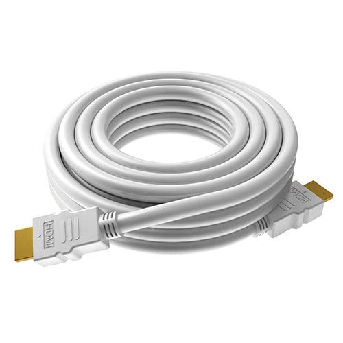 DragonTrading HDMI-Kabel mit vergoldeten Steckern für TV, Nintendo Switch, Playstation und Xbox, 3 m, Weiß von DragonTrading
