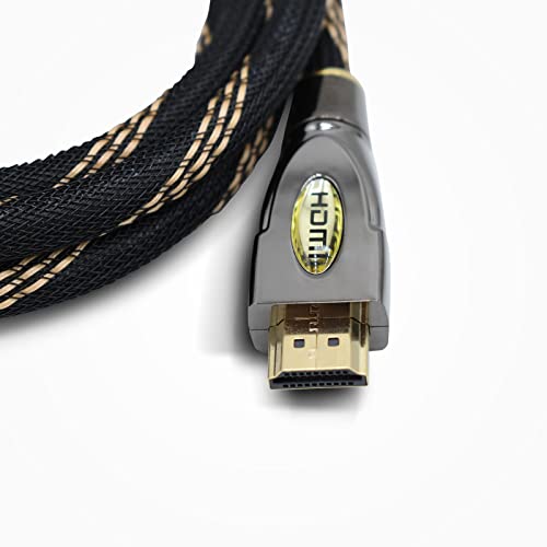 DragonTrading Meter Professionelles HDMI-Kabel, Gold, High Speed Ultra 4K v2.0/1.4a 3D 2160p PS4 Sky HD 4K Ultra HD Ethernet Audio Return (10 Meter) von DragonTrading