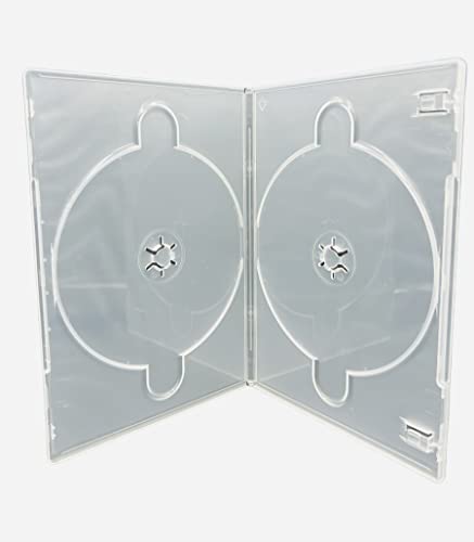Viva Elite DVD-Hüllen (Vorderseite auf Gesicht), schmal, transparent, 7 mm Rücken, 100 Stück von DragonTrading