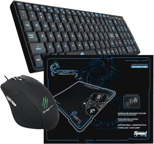DRAGONWAR § DW Gaming Keyboard Mouse Mousepad von Dragonwar