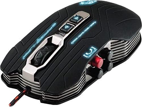 Dragonwar G15 Gaia 4000DPI Blue LED Gaming Maus mit 6 Tasten – Schwarz + Mauspad von Dragonwar