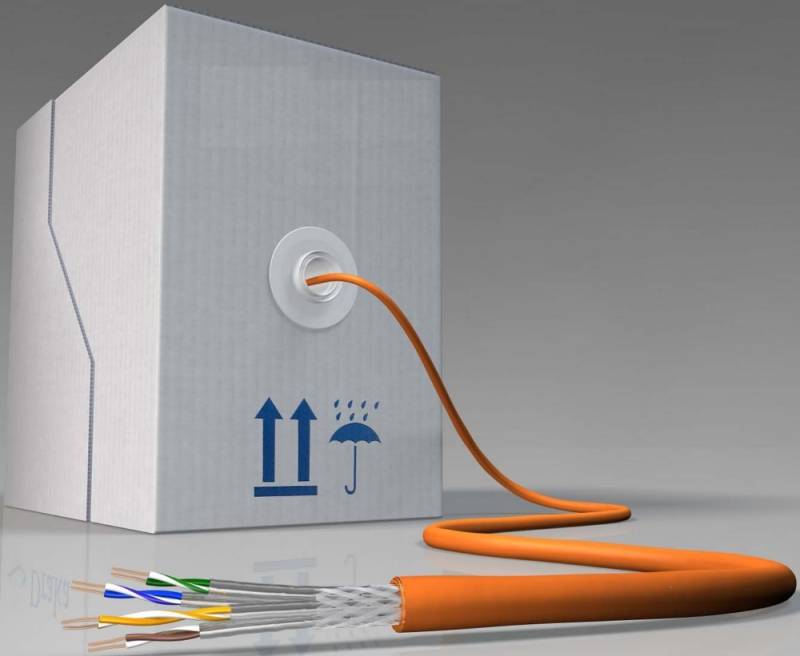 250 Mtr. Draka Comteq (DNT) TN-7000-1 Kat.7 orange 60065709-Cca-Box250 von Draka Comteq (DNT)