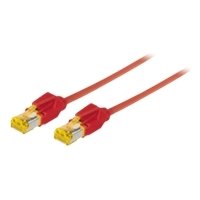 Connect RJ45 S/FTP Cat 6a LSOH Patchkabel aus Vollkupfer, knickgeschützt, Rot, 0,50 m von Draka