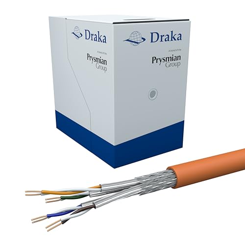 Draka Netzwerkkabel Verlegekabel LAN Kabel 250m Reelex-Box Cat 7 S/FTP PiMF LSZH Halogenfrei AWG 23/1 Installationskabel Datenkabel PoE 100% Kupfer UC900 SS23 GHMT PVP Zertifiziert Made in EU 10Gbit/s von Draka