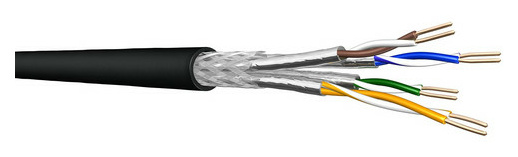 Draka UC1500SS22 AWG22 4P S/FTP Cat.7A PE sw (1m) von Draka