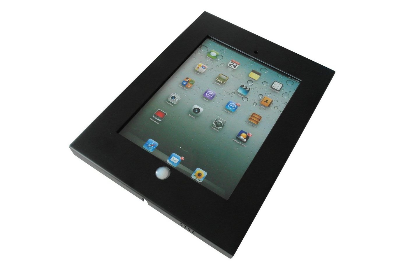 Drall Instruments IS3B Tablet-Halterung, (1-tlg., Befestigung passt für iPad 1 2 3 4 Generation Tablet Halter schwarz) von Drall Instruments