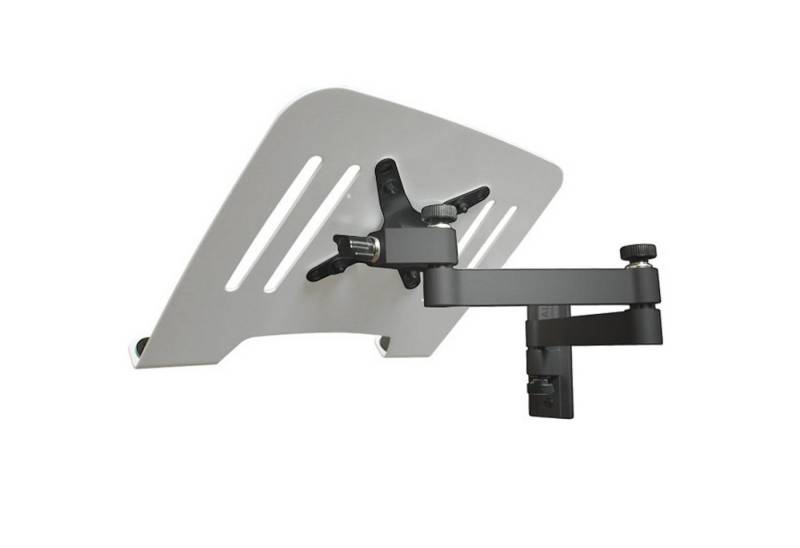 Drall Instruments L52B-IP3W Laptop-Ständer, (2-tlg., Wandhalterung schwarz mit Notebookhalterung Laptophalterung weiß) von Drall Instruments