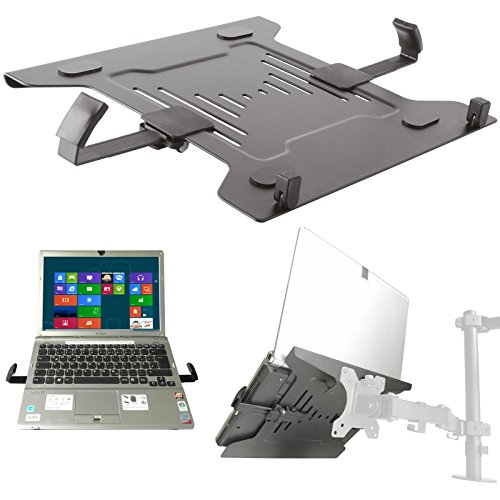 Drall Laptop Halterung Adapterplatte schwarz an Wandhalterung Tischhalter Halterplatte VESA 100 für Notebook Netbook Tablet PC Mediaplayer Modell: IP27B von Drall