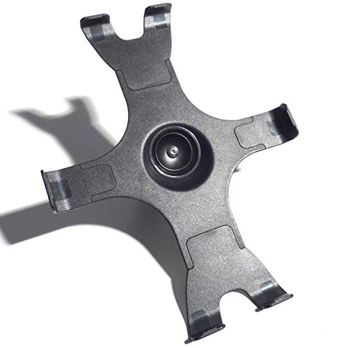 Drall iPad Halterung Adapter für 3/8 Zoll Mikrofonstativ Kamerastativ (passt für iPad 1., 2., 3., 4. Generation Tablet-PC) - 360° Grad drehbar - schwarz Modell: IP1 von Drall