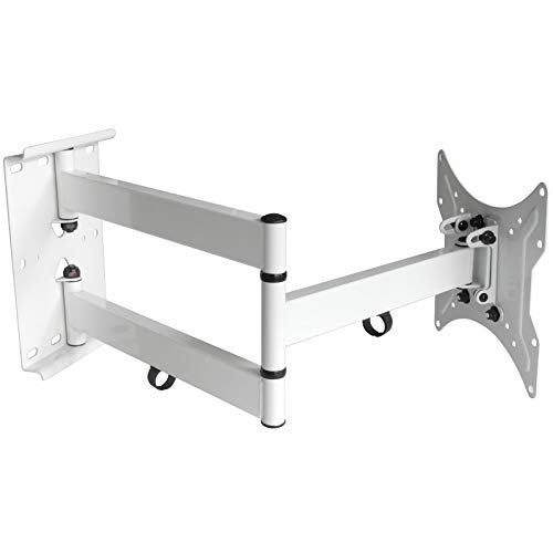 Drall Universal Fernseher Halterung - Schwenkbar Neigbar - 16-50 Zoll - Ausziehbar bis 65 cm - TV Wandhalterung für 3D HD OLED LED LCD - VESA 100 200 weiß Modell: L22W Drall Universal Fernseher Halterung - Schwenkbar Neigbar - 16-50 Zoll - Ausziehbar bis 65 cm - TV Wandhalterung für 3D HD OLED LED LCD - VESA 100 200 weiß Modell: L22W von Drall