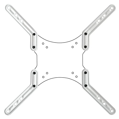 VESA Adapter Adapterplatten - für LCD LED OLED Plasma Curved Fernseher Halterung - Erweiterung von VESA 200 auf 300 und 400 - weiß Modell: AD22W von Drall