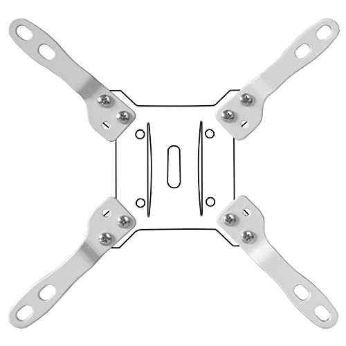 VESA Adapter Universal - für TV & Monitor Wandhalterung für Fernseher 32-55 Zoll - VESA 100 auf VESA 200 - LCD LED OLED Erweiterung Adapterplatten weiß - Modell: AD6W von Drall