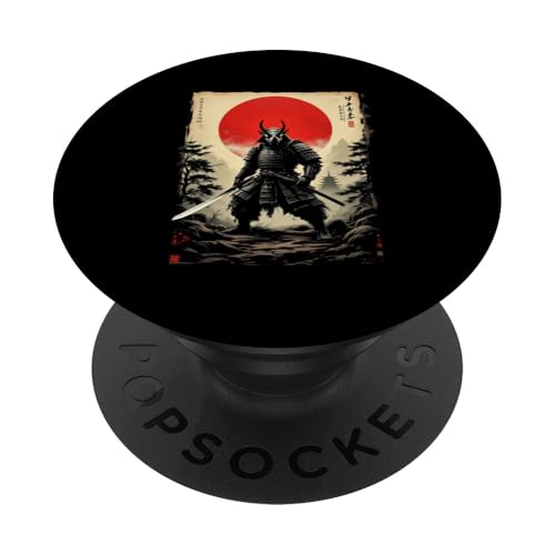 Dramatischer Samurai PopSockets Klebender PopGrip von Dramatischer Samurai Designs