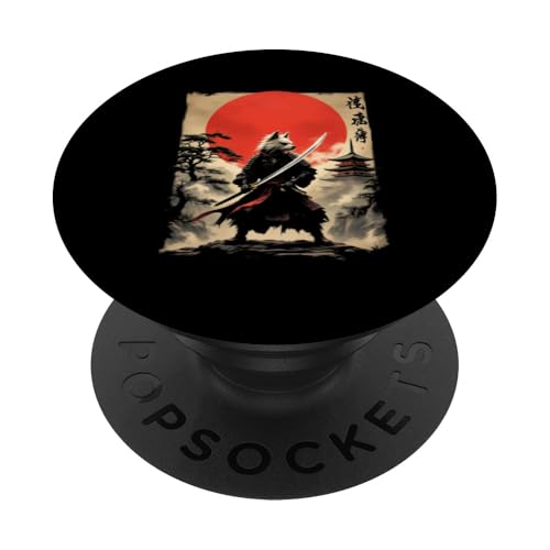 Dramatischer Samurai PopSockets Klebender PopGrip von Dramatischer Samurai Designs