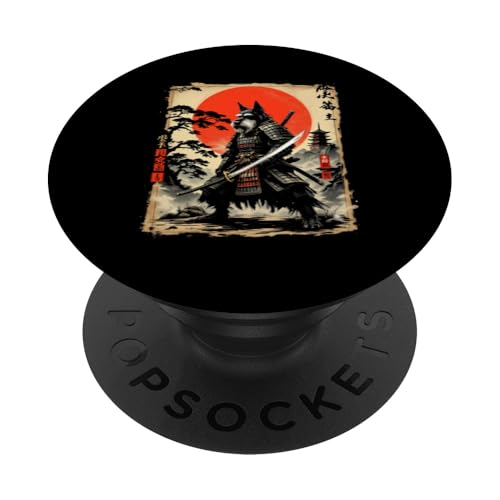 Dramatischer Samurai PopSockets Klebender PopGrip von Dramatischer Samurai Designs