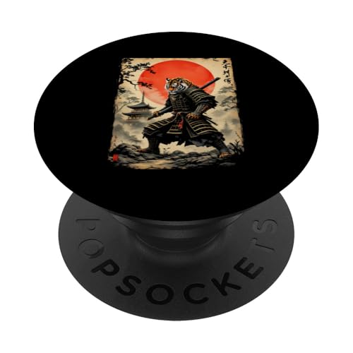 天空 刃虎 Dramatischer Samurai PopSockets Klebender PopGrip von Dramatischer Samurai Designs