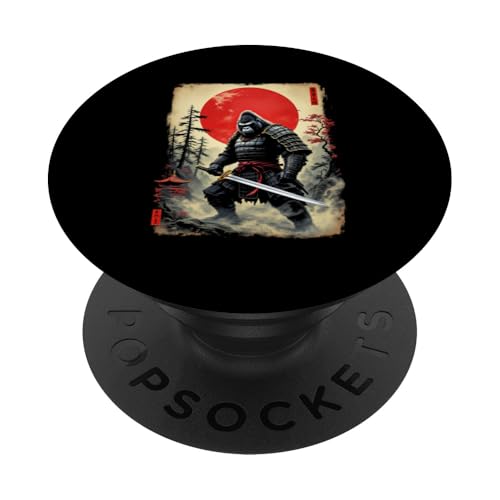 Dramatischer Samurai PopSockets Klebender PopGrip von Dramatischer Samurai Designs
