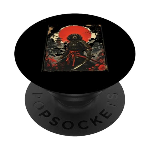 Dramatischer Samurai PopSockets Klebender PopGrip von Dramatischer Samurai Designs