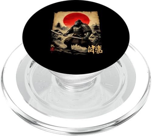 猿 武士 Dramatischer Samurai PopSockets PopGrip für MagSafe 猿 武士 Dramatischer Samurai PopSockets PopGrip für MagSafe von Dramatischer Samurai Designs