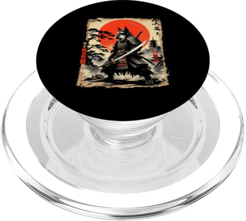 Dramatischer Samurai PopSockets PopGrip für MagSafe Dramatischer Samurai PopSockets PopGrip für MagSafe von Dramatischer Samurai Designs