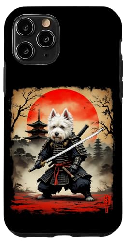 Dramatischer Samurai Hund Hülle für iPhone 11 Pro von Dramatischer Samurai Hund Designs