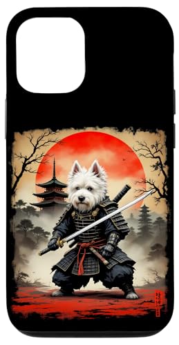 Dramatischer Samurai Hund Hülle für iPhone 12/12 Pro von Dramatischer Samurai Hund Designs