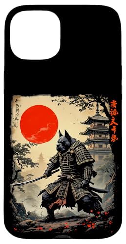 Dramatischer Samurai Hund Hülle für iPhone 15 Plus Dramatischer Samurai Hund Hülle für iPhone 15 Plus von Dramatischer Samurai Hund Designs