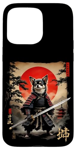Dramatischer Samurai Hund Hülle für iPhone 15 Pro Max von Dramatischer Samurai Hund Designs