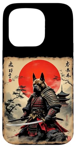 Dramatischer Samurai Hund Hülle für iPhone 15 Pro von Dramatischer Samurai Hund Designs