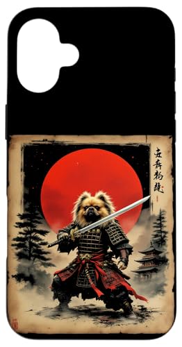 立本精進 Dramatischer Samurai Hund Hülle für iPhone 16 Plus von Dramatischer Samurai Hund Designs