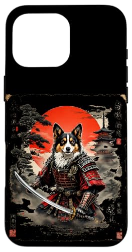 Dramatischer Samurai-Hund Hülle für iPhone 16 Pro Max von Dramatischer Samurai-Hund Designs
