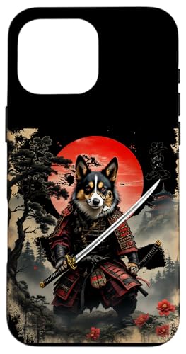 Dramatischer Samurai Hund Hülle für iPhone 16 Pro Max Dramatischer Samurai Hund Hülle für iPhone 16 Pro Max von Dramatischer Samurai Hund Designs