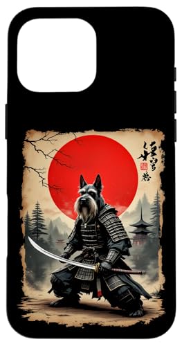 Dramatischer Samurai-Hund Hülle für iPhone 16 Pro Max von Dramatischer Samurai-Hund Designs