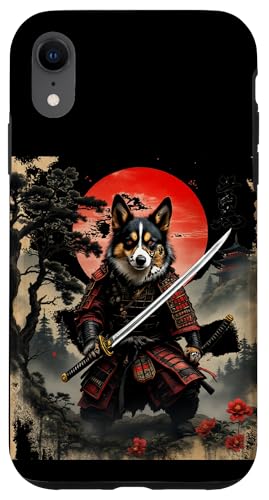 Dramatischer Samurai Hund Hülle für iPhone XR von Dramatischer Samurai Hund Designs