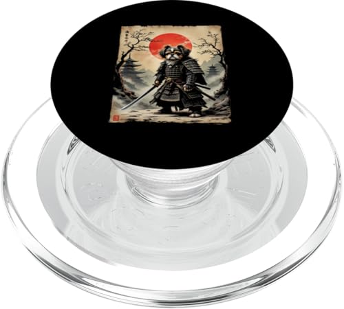 Dramatischer Samurai Hund PopSockets PopGrip für MagSafe von Dramatischer Samurai Hund Designs