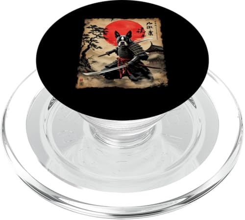 劉 福 Dramatischer Samurai-Hund PopSockets PopGrip für MagSafe von Dramatischer Samurai-Hund Designs