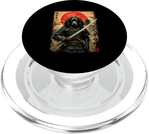 北 坑 府日 Dramatischer Samurai Hund PopSockets PopGrip für MagSafe von Dramatischer Samurai Hund Designs