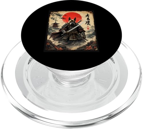 Dramatischer Samurai-Hund PopSockets PopGrip für MagSafe von Dramatischer Samurai-Hund Designs