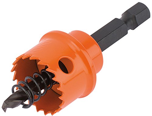 DRAPER Tools HHSP Expert Bimetall Bohrkrone Lochsäge mit integriertem Arbor, blau, 20 mm von Draper