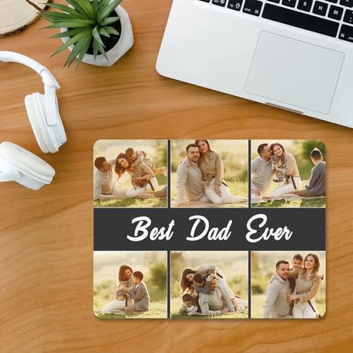 Drawelry Personalisierte Foto Mauspad mit Bild, Namen Text Bedruckt Rechteckig rutschfeste Zuhause Büro Gaming Mouse Pads Individuelle Fotogeschenke für Männer, Frauen, Familie, Freunde (A3) von Drawelry