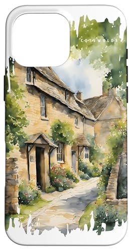Cotswolds London Gemälde Aquarell Kunst Vintage Reisen UK Hülle für iPhone 16 Pro Max Cotswolds London Gemälde Aquarell Kunst Vintage Reisen UK Hülle für iPhone 16 Pro Max von GLOBESKETCH - Drawings around the world travel art