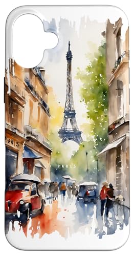 Eiffelturm Gemälde Aquarell Kunst Vintage Reisen Paris Hülle für iPhone 16 Plus Eiffelturm Gemälde Aquarell Kunst Vintage Reisen Paris Hülle für iPhone 16 Plus von GLOBESKETCH - Drawings around the world travel art