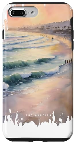 Los Angeles Meer Gemälde Aquarell Kunst Vintage Reisen USA Hülle für iPhone 7 Plus/8 Plus Los Angeles Meer Gemälde Aquarell Kunst Vintage Reisen USA Hülle für iPhone 7 Plus/8 Plus von GLOBESKETCH - Drawings around the world travel art